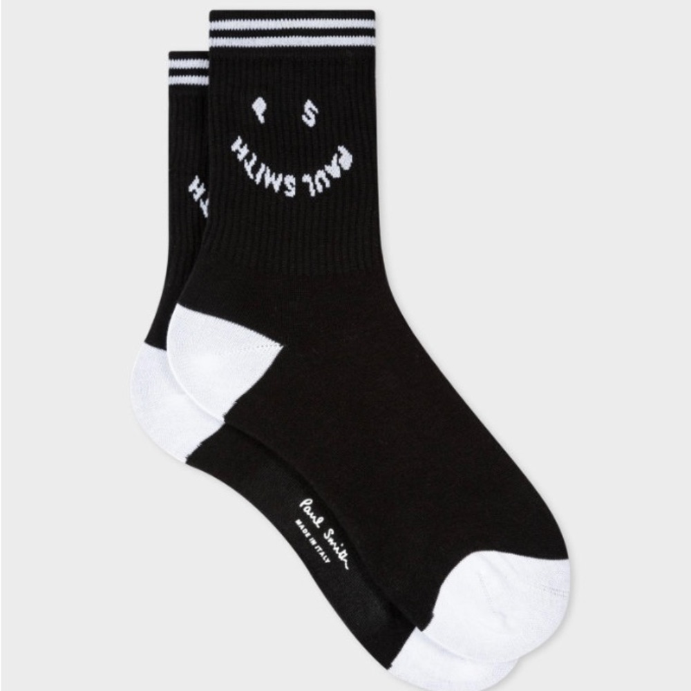 NWT * Paul Smith Happy Ribbed Socks - One Size - Retail $35